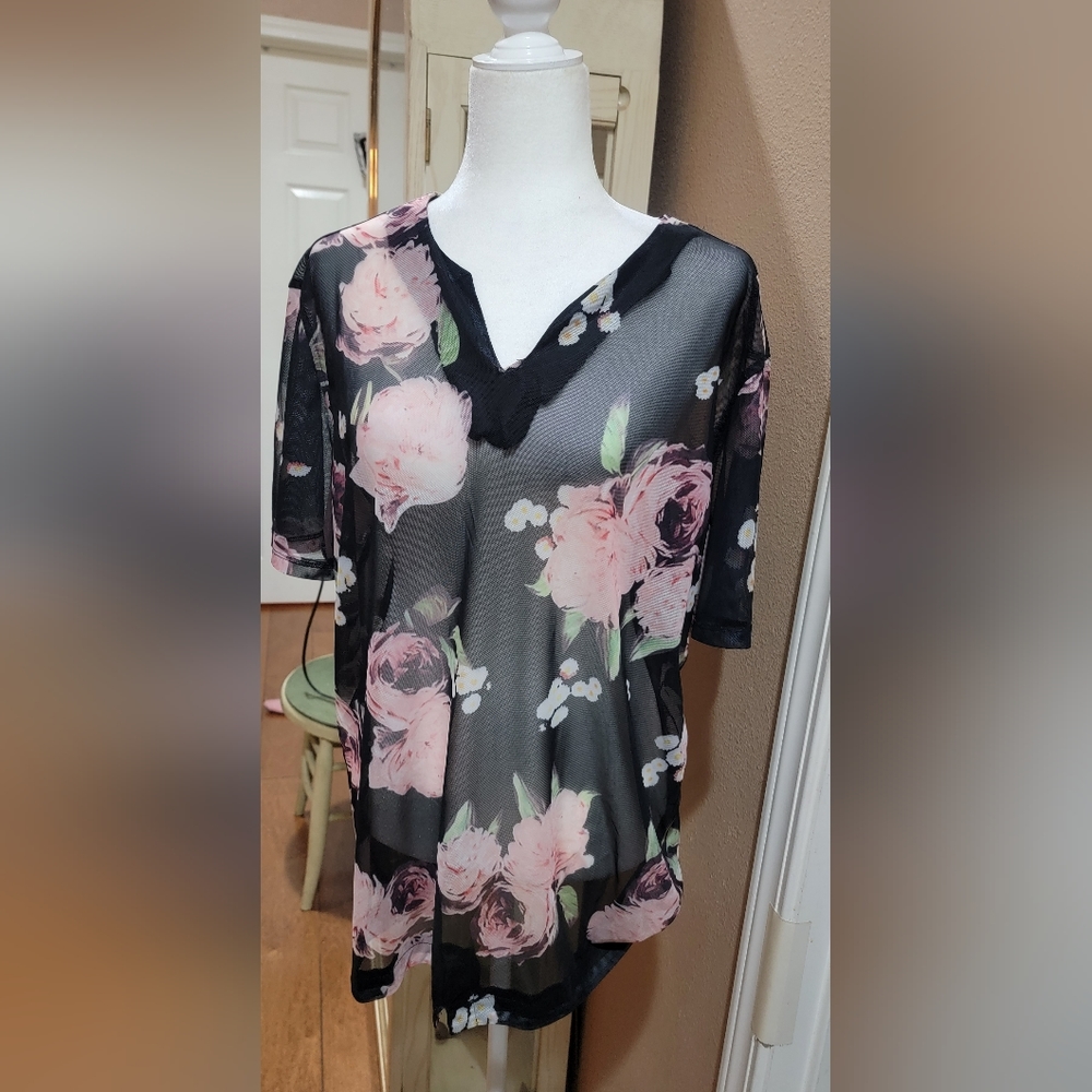 Shein Floral Blouse